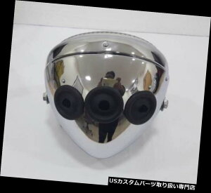 USwbhCg SȃwbhṽwbhCg̃N7 "C`3̌BSA NORTON TRIUMPH COMPLETE HEADLAMP HEADLIGHT CHROME 7" INCH 3 HOLES BSA NORTON TRIUMPH