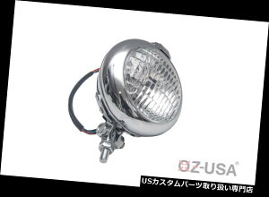 USwbhCg gN[I[goCwbhCggCAtBSAJtF[T[{o[`bp[Be[W Retro Chrome Motorcycle Head Light Triumph BSA cafe racer Bobber Chopper vintage