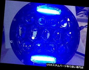 USwbhCg 7H BLUE DRLANZgtwbhCgLEDdwbhCg75WubN 7 Headlight LED Light Bulb Headlight with BLUE DRL Accent Lights 75W BLACK
