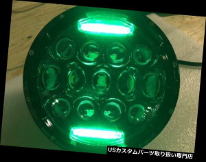USwbhCg 7H O[DRLANZgCgtwbhCgLEDdwbhCg75WubN 7 Headlight LED Light Bulb Headlight with Green DRL Accent Lights 75W BLACK
