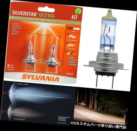 USヘッドライト Sylvania Silverstar Ultra H7 55W 2つの電球のヘッドライトはオートバイの自転車を交換します Sylvania Silverstar Ultra H7 55W Two Bulbs Head Light Replace Motorcycle Bike