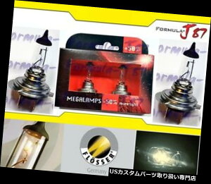 US�w�b�h���C�g Flosser Megaplus 50��H7 55W 2�̓d���̃w�b�h���C�g�̎��ւ��̃I�[�g�o�C�̃o�C�N Flosser Megaplus 50% H7 55W Two Bulbs Head Light Replacement Motorcycle Bike �y���s�A���i�z
