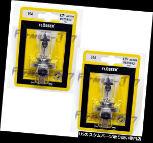 US�w�b�h���C�g Flosser 9003 HB2 H4 60 / 55W 9625543 2�d���w�b�h���C�g�I�[�g�o�C�n�C���[�r�[�� Flosser 9003 HB2 H4 60/55W 9625543 Two Bulb Head Light Motorcycle High Low Beam �y���s�A���i�z