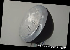 USwbhCg 7.5 "BSAm[ggCAtBMW}bgubNX`[TCh}EgpNVbNwbhCg 7.5" Classic Headlight for BSA Norton Triumph BMW Matte Black Steel Side Mount