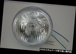 USwbhCg 7.5 "BSAm[ggCAtBMW 12vN[X`[TCh}EgpNVbNwbhCg 7.5" Classic Headlight for BSA Norton Triumph BMW 12v Chrome Steel Side Mount