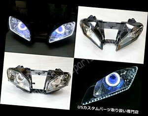US�w�b�h���C�g Yamaha YZF R6 2008-2015�p�G���W�F���A�CHID�v���W�F�N�^�[�f�[�����A�C�w�b�h���C�g�A�Z���u�� Angel Eye HID Projector Demon Eye Headlight Assembly for Yamaha YZF R6 2008-2015 �y���s�A���i�z