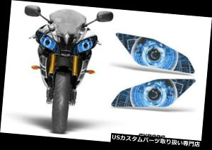 USwbhCg }nR6 06-15 CYBORG UpXg[goCNwbhCgACOtBbNXLbgfJ[Jo[ Street Bike Headlight Eye Graphics Kit Decal Cover For Yamaha R6 06-15 CYBORG U