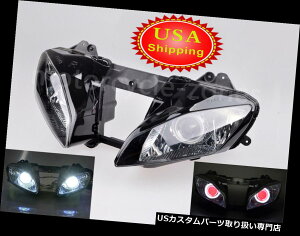 US�w�b�h���C�g �A�Z���u���w�b�h���C�g�̓��}�nYZF R6 2008-2015�N�̂��߂̐Ԃ������̓V�g�̖ڃv���W�F�N�^�[���B���܂��� Assembly Headlight HID Red Demon Angel Eye Projector For Yamaha YZF R6 2008-2015 �y���s