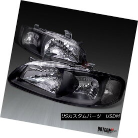 ヘッドライト For 00-03 Nissan Sentra GXE SE Headlights JDM Style Black Clear Lamps Left+Right 00?03日産センタラGXE SEヘッドライトJDMスタイルブラッククリアランプ左+右