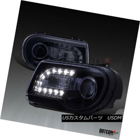 ヘッドライト Glossy Black 2005-2010 Chrysler 300C Smoke LED DRL Projector Headlights Pair Glossy Black 2005-2010 Chrysler 300C Smoke LED DRLプロジェクターヘッドライトペア