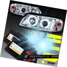 ヘッドライト 00-05 Chevy Impala Dual Halo Chrome Projector Headlights+H1 Xenon 6000K HID Kit 00-05シボレーインパラデュアルハロークロームプロジェクターヘッドライト+ H1キセノン6000K HIDキット