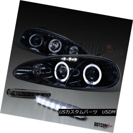 ヘッドライト 2001-2005 Mazda MX-5 Miata Glossy Black Halo Projector Headlights+LED Fog Lamps 2001-2005 Mazda MX-5 Miata Glossyブラックハロープロジェクターヘッドライト+ LEDフォグランプ