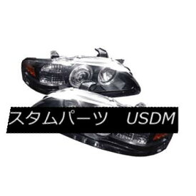 ヘッドライト Fit Nissan 00-03 Sentra Black Dual Halo LED Projector Headlight Lamp GXE SE XE Fit Nissan 00-03 Sentra BlackデュアルハローLEDプロジェクターヘッドライトランプGXE SE XE