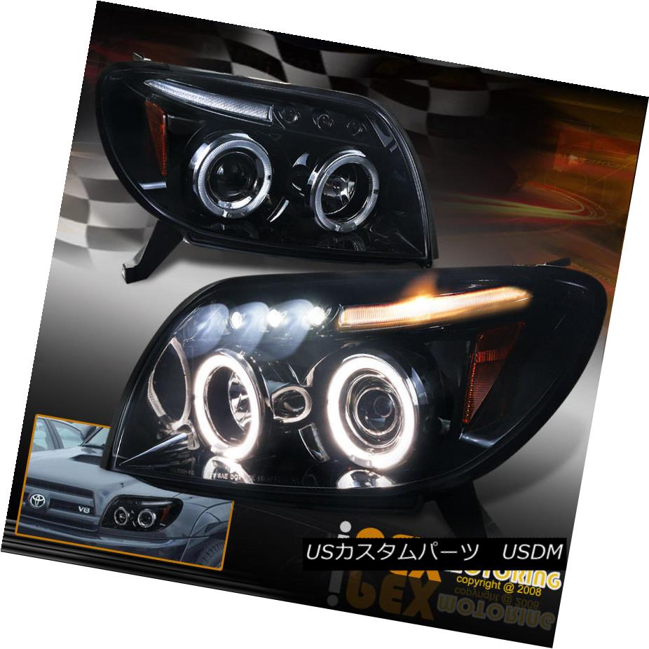 ヘッドライト Limited Shiny Black 2003 2004 2005 Toyota 4Runner Halo Projector LED Headlights 限定シャイニーブラック2003 2004 2005トヨタ4RunnerハロープロジェクターLEDヘッドライト