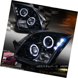 ヘッドライト For 2006-2009 Ford Fusion Dual Halo Projector LED Shiny Pearl Black Headlights 2006 - 2009年フォードフュージョンデュアルヘイロープロジェクターLEDシャイニーパールブラックヘッドライト