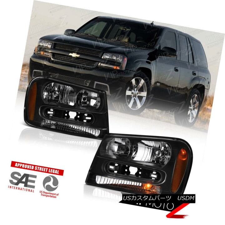 楽天市場】ヘッドライト 2002-2009 Chevy Trailblazer EXT Black LEFT+ 