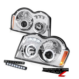 ヘッドライト &gt;&gt;LED LIGHT BAR KIT&lt;&lt; 05-07 Jeep Grand Cherokee Chrome Halo Projector Headlight ＆gt;＆lt; LEDライトバーキット＆lt; 05-07ジープグランドチェロキークロームハロープロジェクターヘッドライト