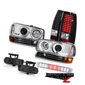 ヘッドライト Chrome LED Angel Eye Headlight SMD Brake Tail Light Smoke Fog Cargo 99-02 Sierra クロームLEDエンジェルアイヘッドライトSMDブレーキテールライト煙霧貨物99-02シエラ