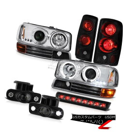 ヘッドライト 00-06 Yukon Angel Eye Projector Headlamps Signal Rear Tail Lights LED Roof Brake 00-06ユーコンエンジェルアイプロジェクターヘッドランプ信号リアテールライトLED屋根ブレーキ