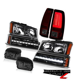 ヘッドライト 03-06 Silverado Tail Lamps Dark Smoke Fog Headlamps Bumper Light "Lava Tube" LED 03-06 Silveradoテールランプ暗い煙霧ヘッドランプバンパーライト "Lava Tube" LED