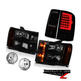 ヘッドライト 2008-2014 Sierra 2500 SLE Taillights Headlights Foglamps OLED Prism Crystal Lens 2008年?2014年Sierra 2500 SLEティアライトヘッドライトフォグランプOLEDプリズムクリスタルレンズ 【並行輸入品】