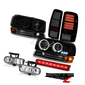 ヘッドライト 00 01 02 03 04 05 06 Yukon Halo LED Headlight Bumper Signal Fog Lights Red Brake 00 01 02 03 04 05 06ユーコンヘイローLEDヘッドライトバンパー信号フォグライトレッドブレーキ