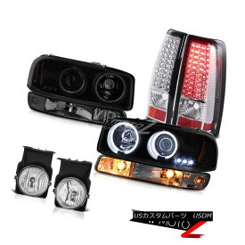 ヘッドライト 03-06 Sierra SLE Chrome fog lights rear led brake parking lamp ccfl Headlamps 03-06シエラSLEクロームフォグライトリアブレーキパーキングランプccflヘッドランプ