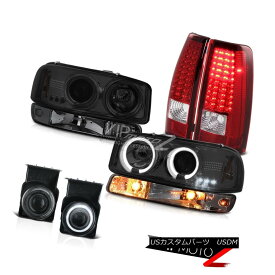 ヘッドライト 2003-2006 Sierra GMT800 Foglamps red smd taillamps bumper lamp headlights LED 2003-2006シエラGMT800フォグランプ赤とテールランプバンパーランプヘッドライトLED