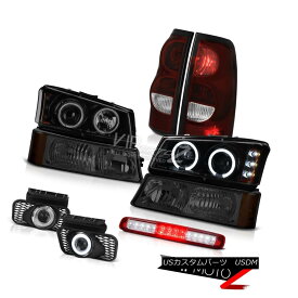 ヘッドライト 03-06 Silverado Roof Cab Lamp Fog Lights Red Smoke Rear Brake Parking Headlamps 03-06シルバラードルーフキャブランプフォグライトレッドスモークリアブレーキパーキングヘッドランプ