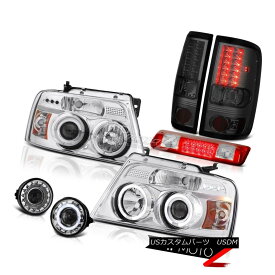 ヘッドライト 06 07 08 Ford F150 XLT Foglamps Red Roof Cab Light Headlights Smoked Tail Lamps 06 07 08フォードF150 XLTフォグランプレッドルーフキャブライトヘッドライトスモークテールランプ