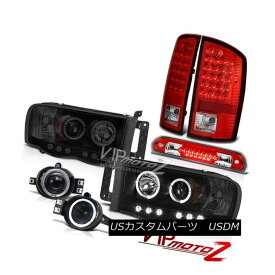 ヘッドライト 2002-2005 Ram SRT-10 Projector Dark Angel Eye Headlight LED Tail Light Fog Cargo 2002-2005ラムSRT-10プロジェクターダークエンジェルアイヘッドライトLEDテールライトフォグカーゴ