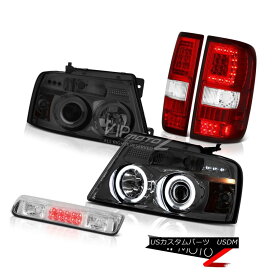 ヘッドライト 04 05-08 Ford F150 F-150 Bloody Red Tail Lights Led 3Rd Brake Smoked Custom Head 04 05-08フォードF150 F-150ブラッディレッドテールライト3Rdブレーキスモークカスタムヘッド