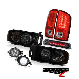 ヘッドライト 2003-2005 Dodge Ram 1500 3.7L Red Taillights Headlamps Fog Lights Roof Cab Light 2003-2005ダッジ・ラム1500 3.7Lレッド・ティアライト・ヘッドランプフォグ・ライトルーフ・キャブ・ライト