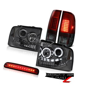 ヘッドライト Tinted Halo Headlights SMD Rear Tail Lamps High Stop LED Red 05-07 F250 Amarillo ティンテッドハローヘッドライトSMDリアテールランプハイストップLEDレッド05-07 F250アマリロ