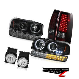 ヘッドライト 03-06 Sierra 1500 Fog Lights Smoked Red SMD Taillights Bumper Lamp Headlights 03-06 Sierra 1500フォグライトスモークレッドSMDテールライトバンパーランプヘッドライト