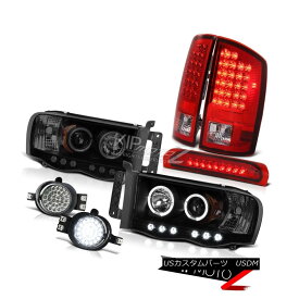 ヘッドライト 02-05 Ram Dark Angel Eye Headlight Bright LED Tail Light SMD Foglights 3rd Brake 02-05ラムダークエンジェルアイヘッドライトブライトLEDテールライトSMDフォグライト第3ブレーキ