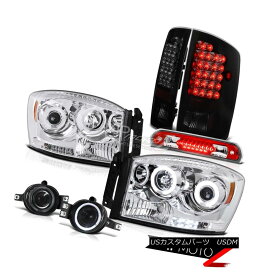 ヘッドライト 07 08 Ram ST Daytime CCFL Headlights Brake Tail Lights Driving Fog Roof LED Red 07 08 Ram ST昼間CCFLヘッドライトブレーキテールライトドライビングフォグルーフLED赤