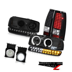 ヘッドライト 03-06 Sierra SLE Foglights black smd taillamps signal light projector headlamps 03-06 Sierra SLE Fogライトブラックとテールライト信号プロジェクターヘッドライト 【並行輸入品】