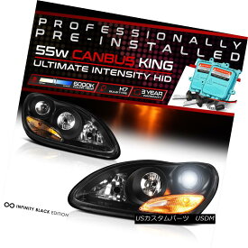 ヘッドライト [Pre-Installed HID Low Beam] 2000-2005 MB Mercedez Benz S-Class Black Headlights [プリインストールされたHIDロービーム] 2000-2005 MB Mercedes Benz S-Classブラックヘッドライト