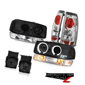 ヘッドライト 03-06 Sierra SL Smoked fog lamps euro chrome tail lights turn signal headlights 03-06 Sierra SLスモークフォグランプユーロクロームテールランプ信号ヘッドライト