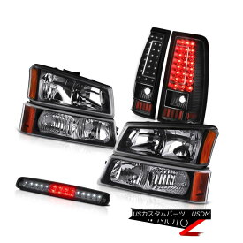 ヘッドライト 03-06 Silverado Dark Smoke Roof Brake Light Black Taillamps Parking Headlights 03-06シルバラードダークスモークルーフブレーキライトブラックタイヤランプパーキングヘッドライト