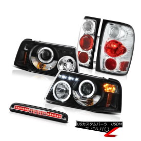 ヘッドライト Black Angel Eye Headlights Chrome Rear Tail Lamp 3rd Brake LED 01-11 Ranger 4.0L ブラックエンジェルアイヘッドライトクロームリアテールランプ第3ブレーキLED 01-11レンジャー4.0L