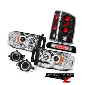 ヘッドライト Halo LED Headlamps Reverse Tail Lights Projector Fog Third Brake Cargo 02-05 Ram Halo LEDヘッドランプリバーステールライトプロジェクターフォグThirdブレーキカーゴ02-05 Ram