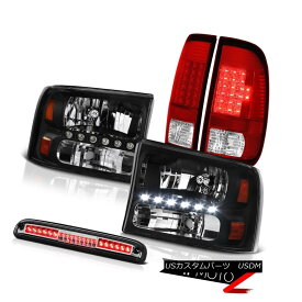 ヘッドライト 99 00 01 02 03 04 F350 5.4L Black Diamond Headlights LED Taillights Red Euro 3rd 99 00 01 02 03 04 F350 5.4LブラックダイヤモンドヘッドライトLEDテールライトレッドユーロ3rd