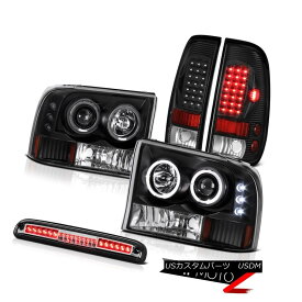 ヘッドライト Black Halo LED Headlight Bulbs Tail Lamps High Brake 99 00 01 02 03 04 F350 6.8L ブラックハローLEDヘッドライト電球テールランプハイブレーキ99 00 01 02 03 04 F350 6.8L
