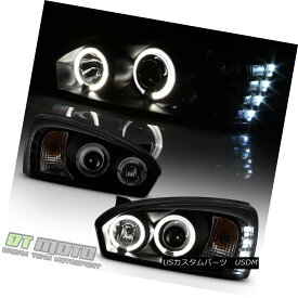 ヘッドライト Black Smoke 2004-2007 Chevy Malibu LED DRL Halo Projector Headlights Headlamps ブラックスモーク2004-2007シボレーマリブLED DRLハロープロジェクターヘッドライトヘッドランプ