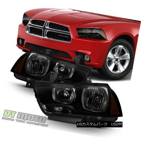 ヘッドライト 2011-2014 Dodge Charger R/T SE SRT8 Black Smoke Halogen Headlights Headlamps Set 2011-2014ダッジチャージャーR / T SE SRT8ブラックスモークハロゲンヘッドライトヘッドランプセット