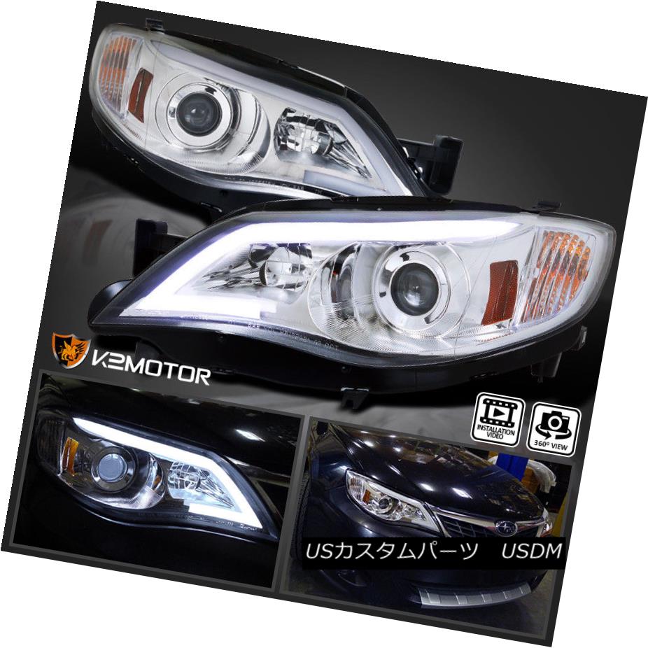 ヘッドライト For Subaru 08-14 Impreza WRX 08-11 Outback Sport LED DRL Projector Headlights スバル08-14インプレッサWRX 08-11アウトバックスポーツLED DRLプロジェクターヘッドライト