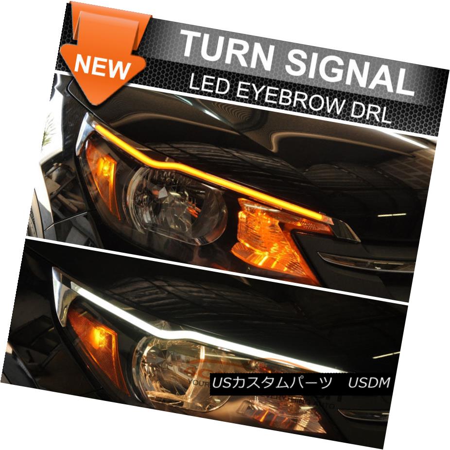 ヘッドライト Fits 10-13 Mazda CX-5 LED Eyebrow DRL Headlight Turn Signal マツダCX-5  LED眉毛DRLヘッドライトターンシグナル10-13に適合 | カスタムパーツ WORLD倉庫