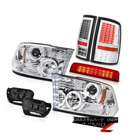 ヘッドライト 2009-2013 Ram 1500 SLT Red High Stop Lamp Taillamps Smoked Foglights Headlights 2009-2013 Ram 1500 SLTレッドハイストップランプタイルランプスモークフォグライトヘッドライト